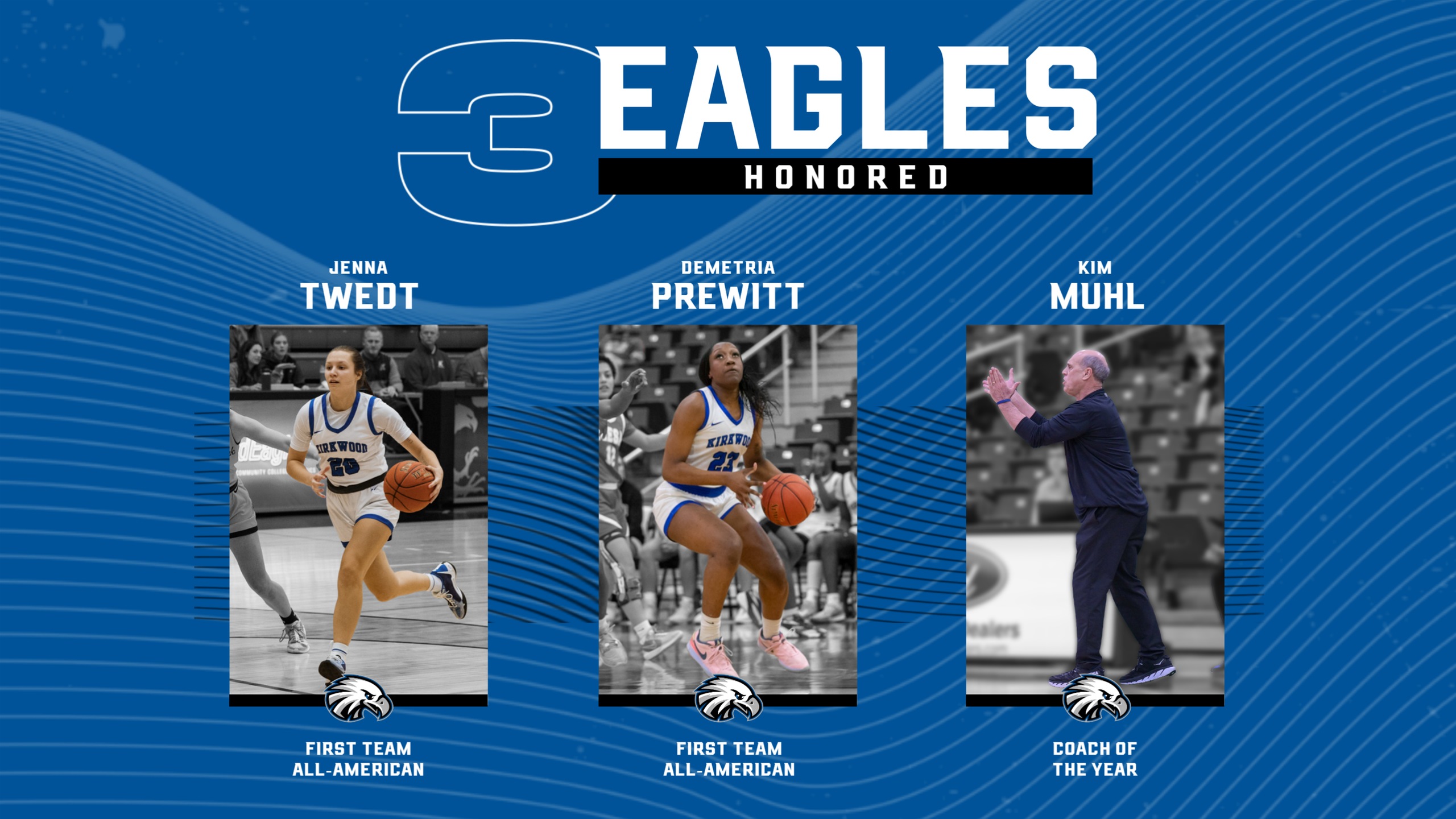 3 Eagles Honored With Post-Season Awards