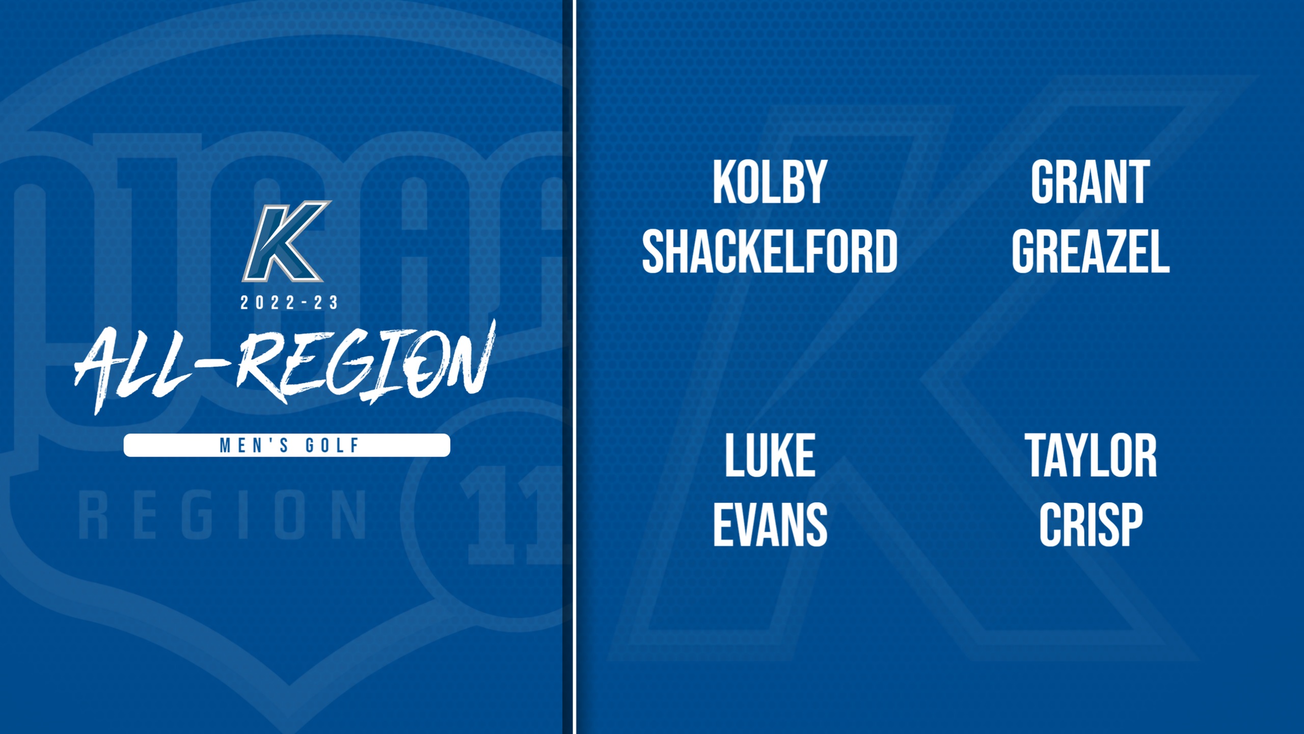 The ICCAC announced the Division II Men's Golf All-Region Awards
