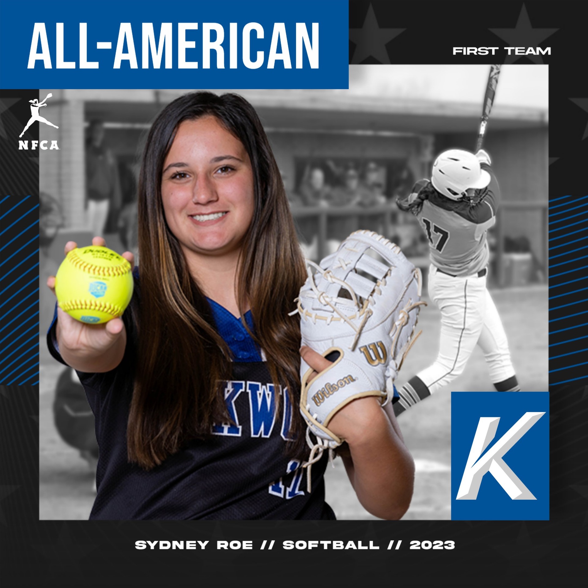 Sydney Roe Named NFCA All-American First Team