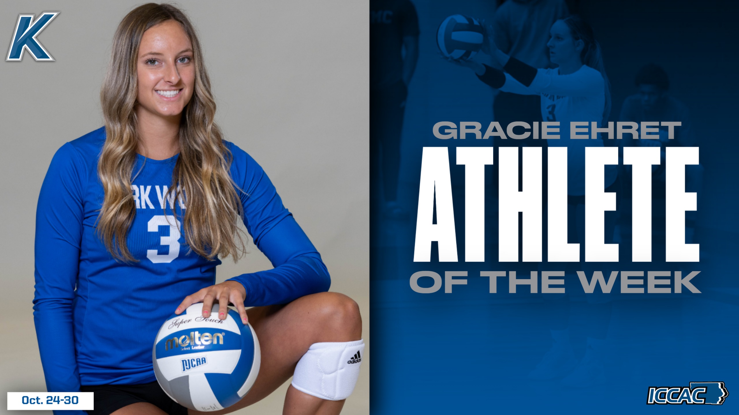 Gracie Ehret Named ICCAC Player of the Week